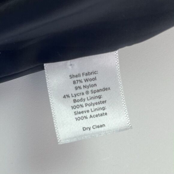 Talbots Wool Classic Blazer 8 Gray Academia Preppy Business Casual Capsule New - Picture 12 of 12